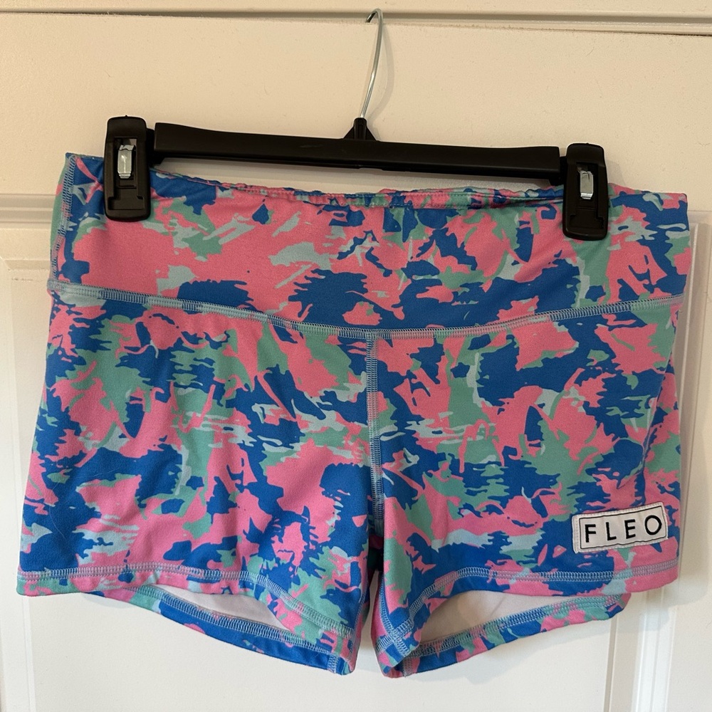Fleo Women's Vibrant Camo Athletic Shorts
